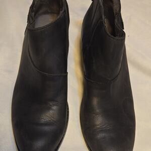 Toms black leather Leilani Bootie Boots